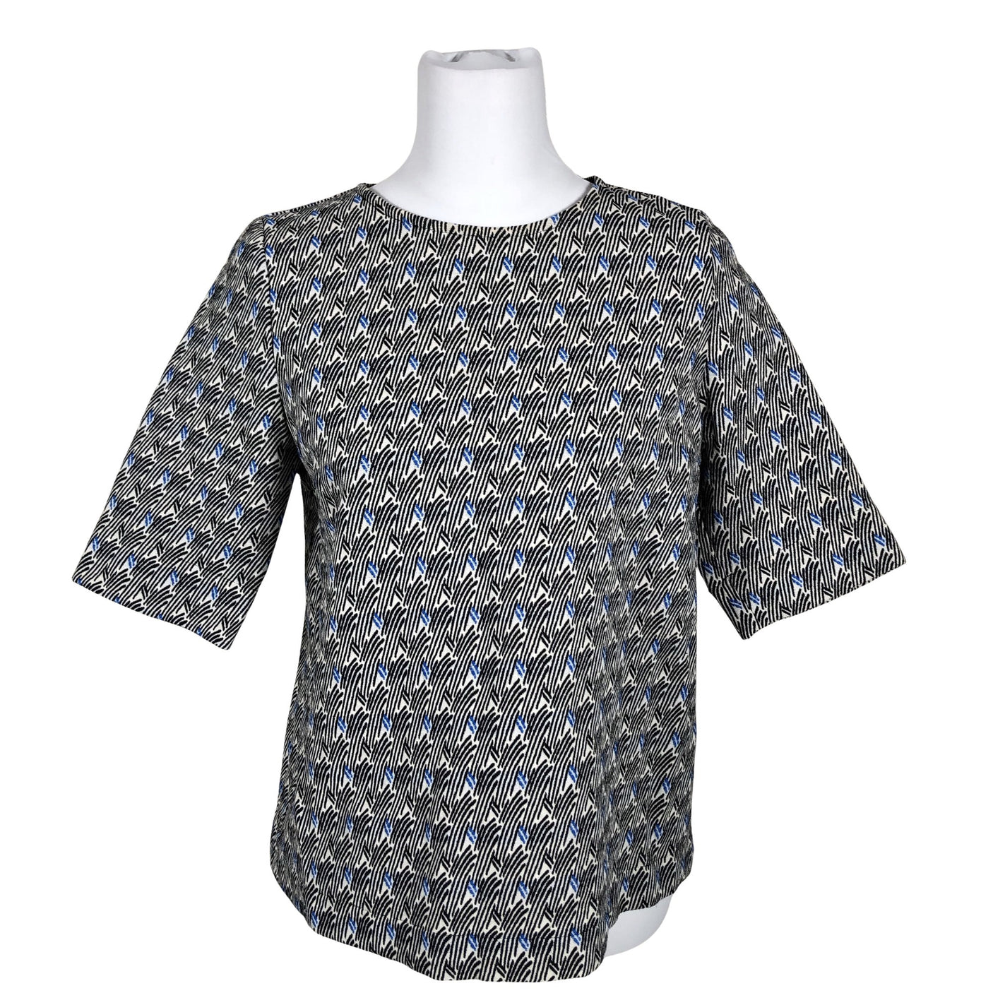 Unisex R-collection - Lühikeste käistega pluus, suurus 36 - Valge (1)