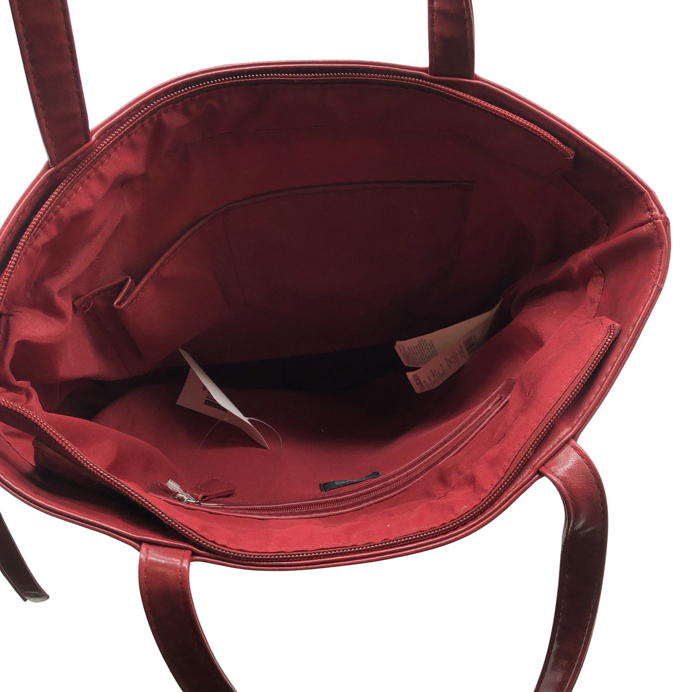 Unisex OVS - Käekott, suurus Maxi - Veinipunane (4)