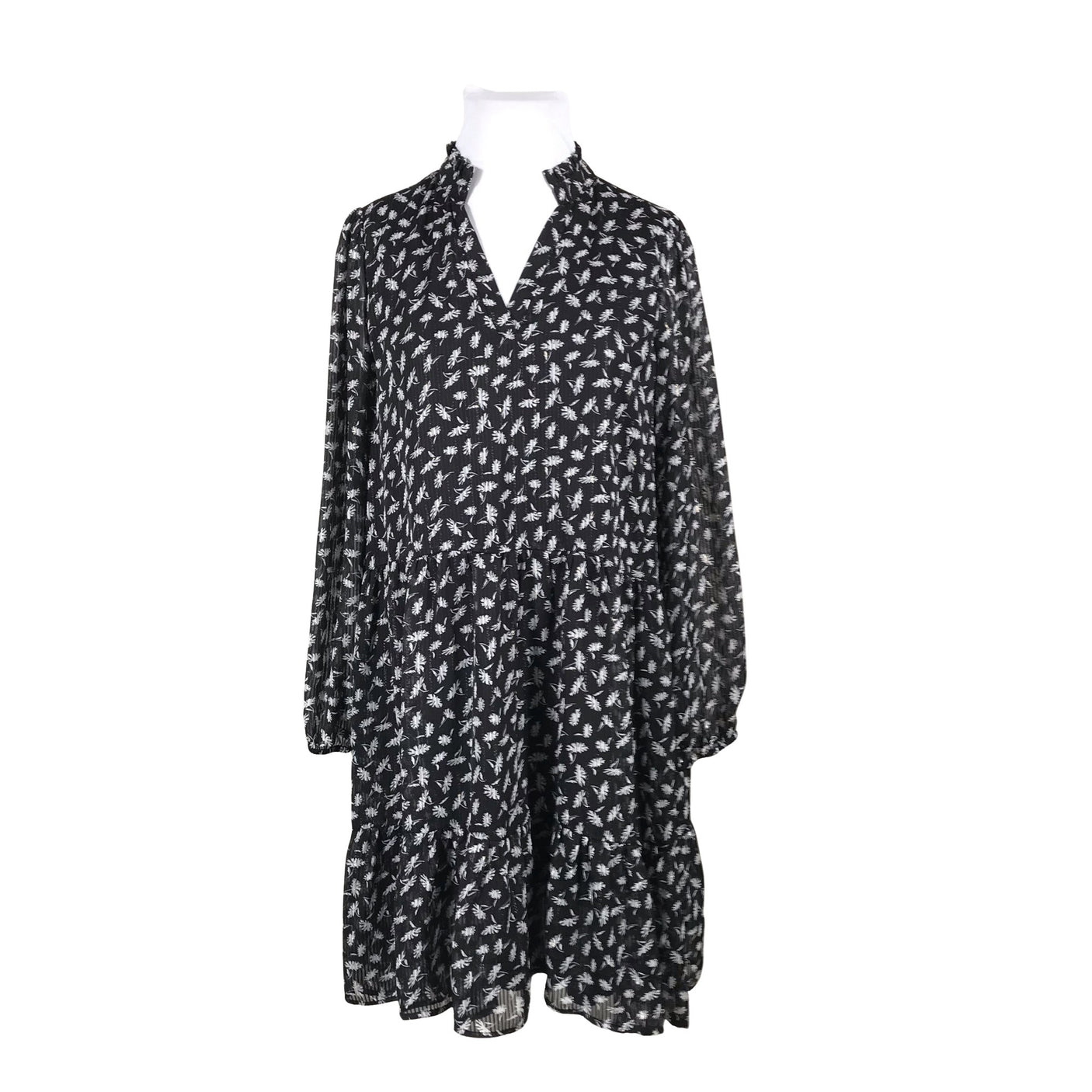 Unisex Kaffe - Õhuke kleit, suurus 44 - Must (1)