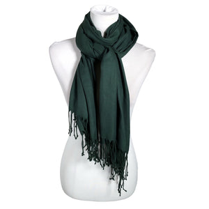 Unisex Pashmina - Õhuke sall, suurus Maxi - Roheline (1)