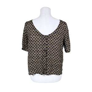 Unisex Rodebjer - Lühikeste käistega pluus, suurus 34 - Beige (2)