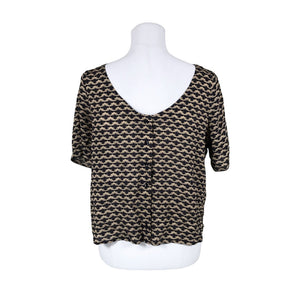 Unisex Rodebjer - Lühikeste käistega pluus, suurus 34 - Beige (2)