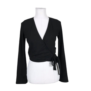 Unisex Na-KD - Trikotaažist pluus, suurus 36 - Must (1)