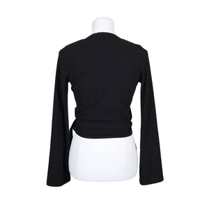 Unisex Na-KD - Trikotaažist pluus, suurus 36 - Must (2)