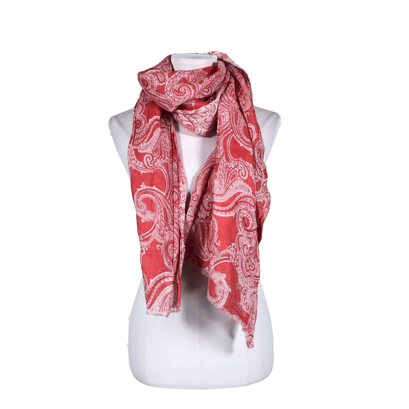 Unisex Massimo Dutti - Õhuke sall, suurus Midi - Punane (1)