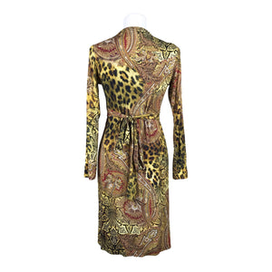 Unisex Andiata - Trikotaažist kleit, suurus 38 - Kollane (2)