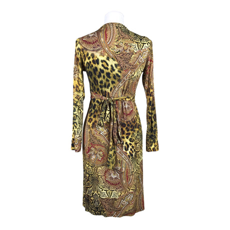 Unisex Andiata - Trikotaažist kleit, suurus 38 - Kollane (2)