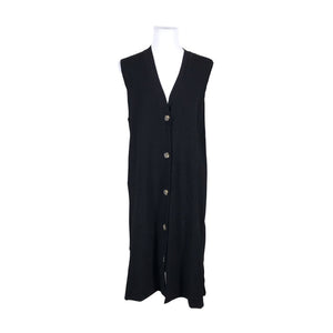 Unisex Kaffe - Kootud vest, suurus 38 - Must (1)