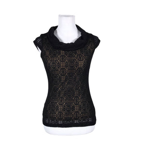 Unisex Your Face - Lühikeste käistega pluus, suurus 34 - Must (1)