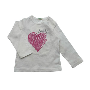 Unisex Benetton - Trikotaažist pluus, suurus 62 - 68 - Valge (1)