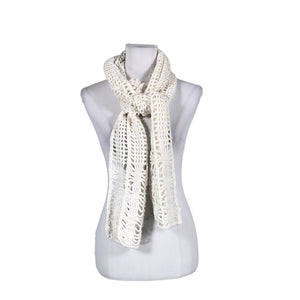 Unisex Handmade - Õhuke sall, suurus Ei kokoa - Valge (1)