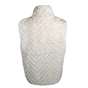 Unisex Lea H - Kunstkarusnahast vest, suurus 38 - Beige (2)