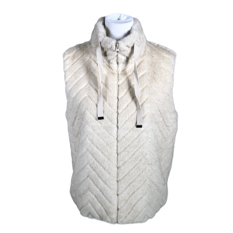 Unisex Lea H - Kunstkarusnahast vest, suurus 38 - Beige ()