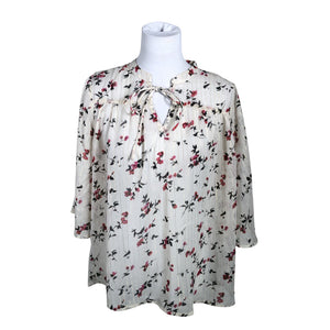 Unisex Kaffe - Lühikeste käistega pluus, suurus 38 - Beige (1)