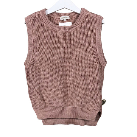 Unisex POMPdeLUX - Kootud vest, suurus 134 - 140 - Heleroosa ()