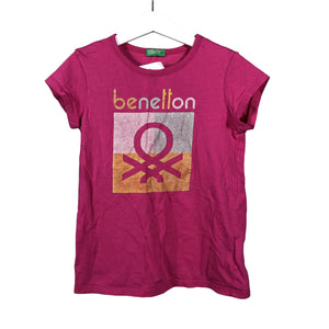 Unisex Benetton - T-särk, suurus 128 - 134 - Roosa (1)