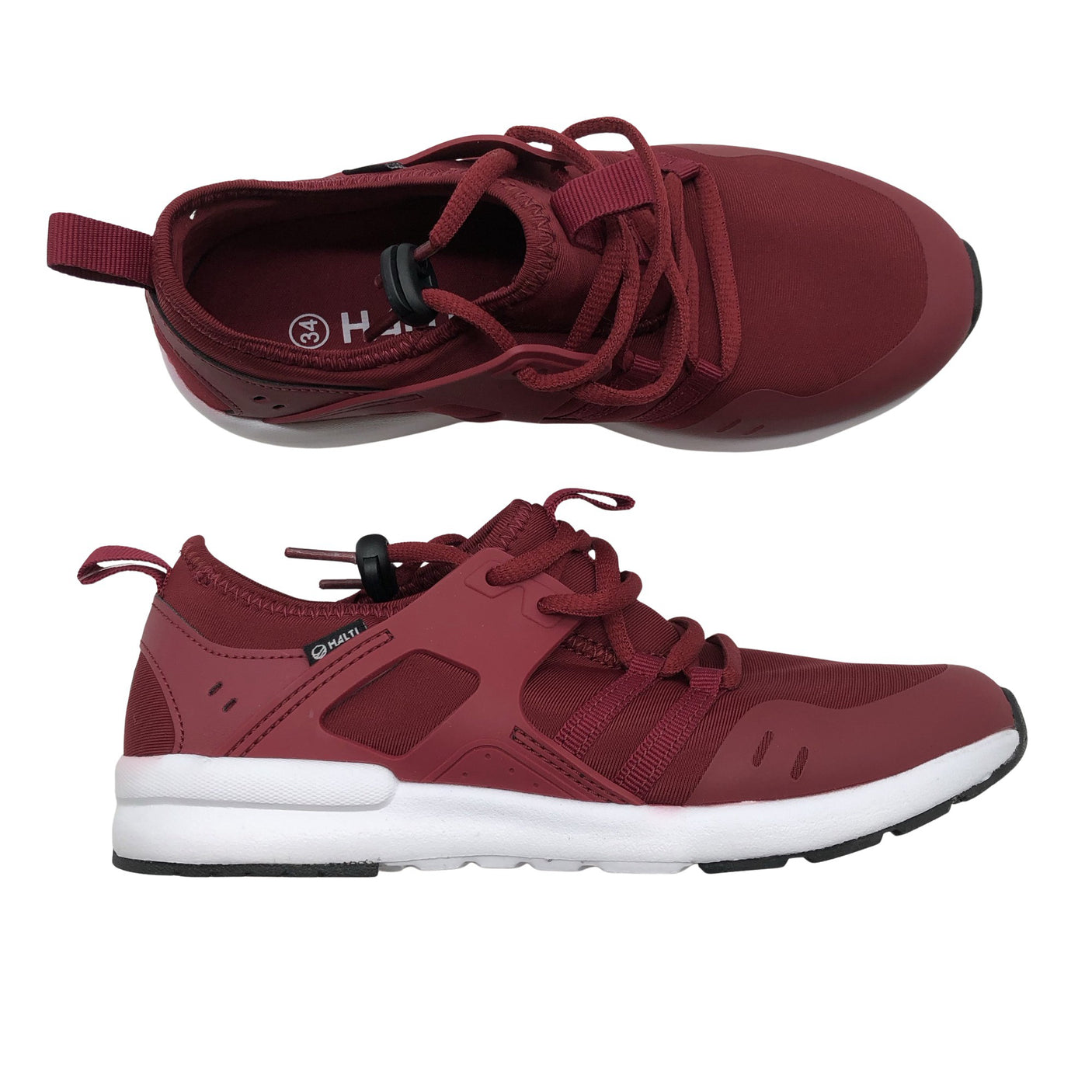 Unisex Halti - Tossud, suurus 34 - Veinipunane (1)
