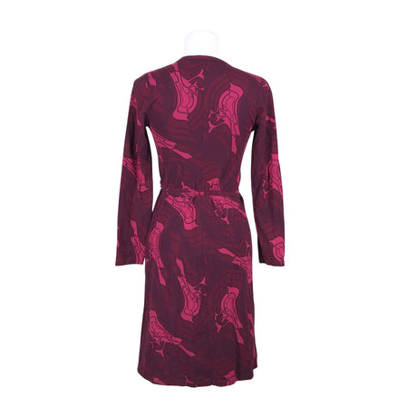 Unisex Nanso - Trikotaažist kleit, suurus 34 - Veinipunane (2)