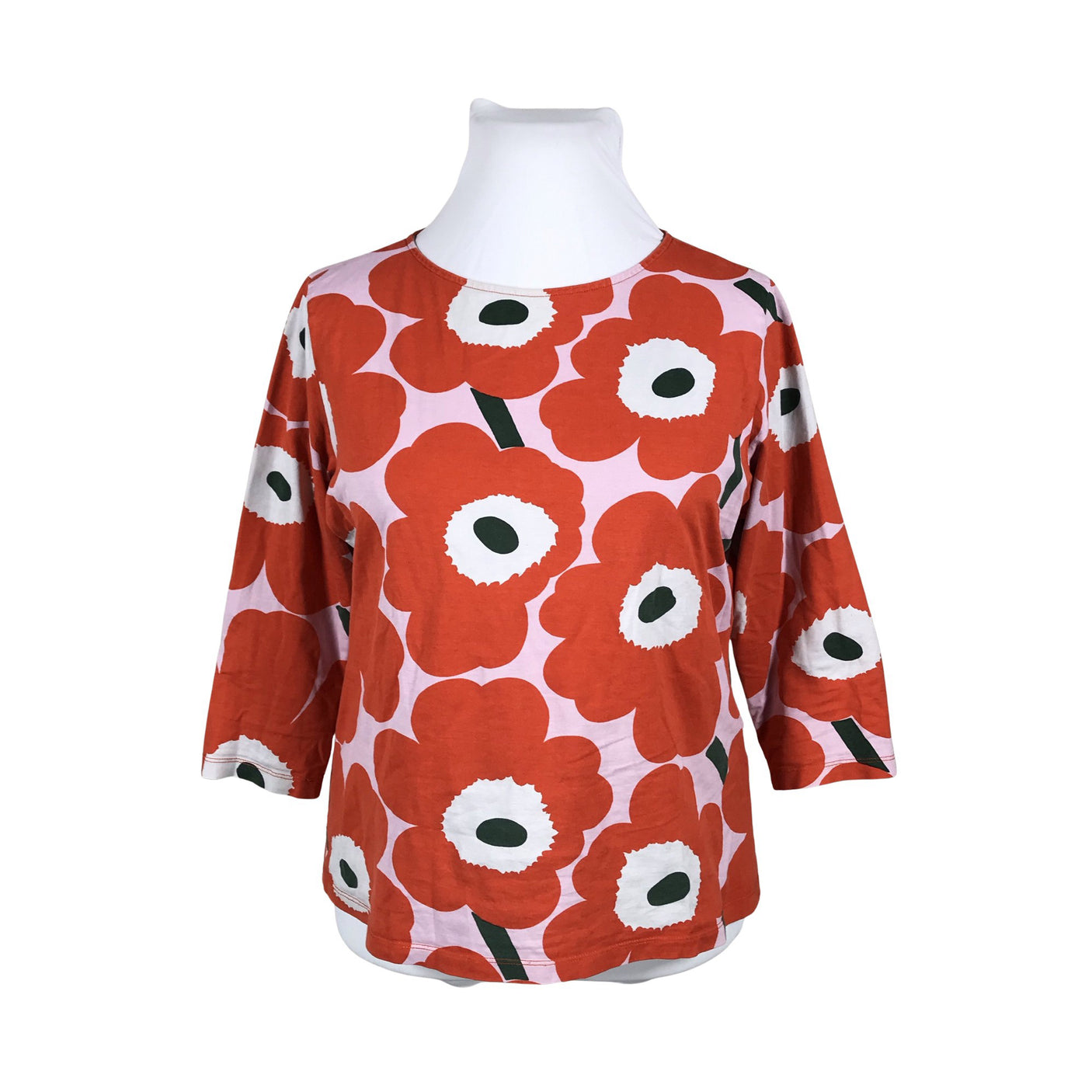 Unisex Marimekko - Trikotaažist pluus, suurus 42 - Oranž (1)