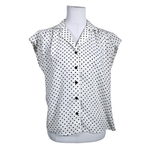Unisex Figurette - Lühikeste käistega pluus, suurus 40 - Valge (4)