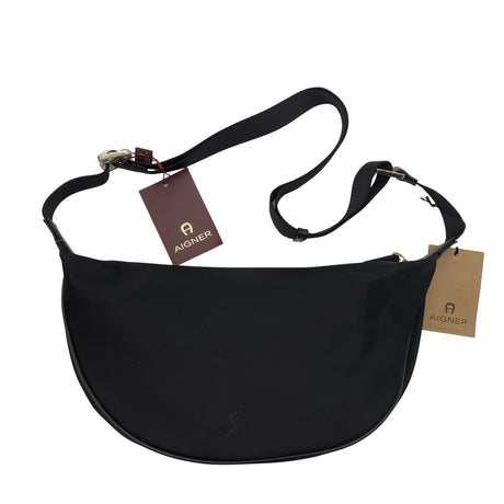 Unisex Aigner - Õlakott, suurus Midi - Must (2)