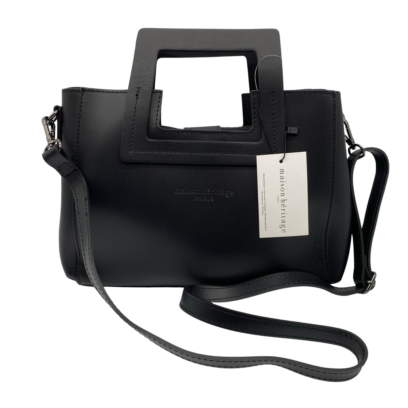 Unisex Maison Héritage - Käekott, suurus Midi - Must (1)