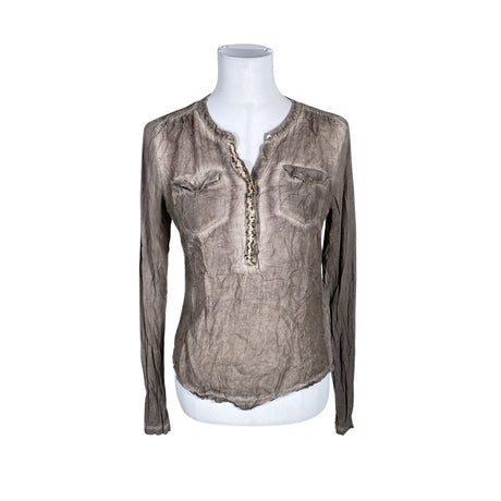 Unisex Cream - Trikotaažist pluus, suurus 38 - Pruun ()