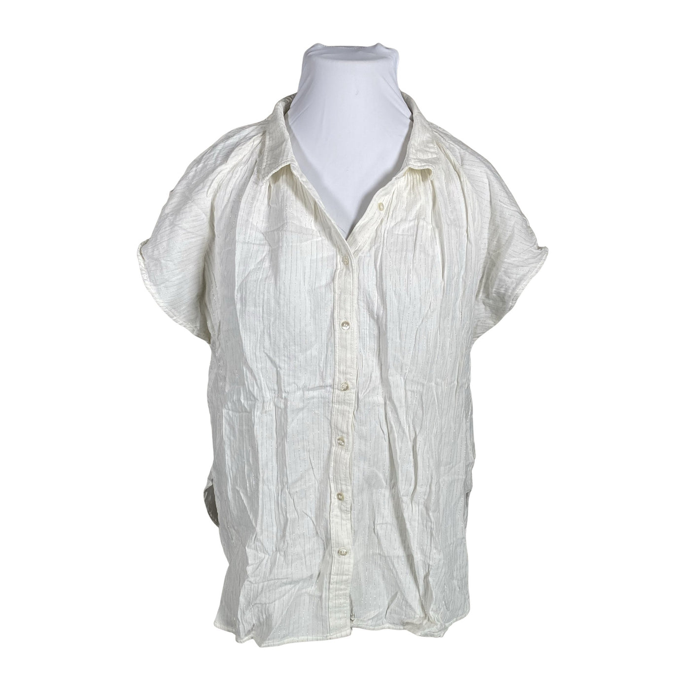 Unisex Gap - Lühikeste käistega pluus, suurus 44 - Valge (1)