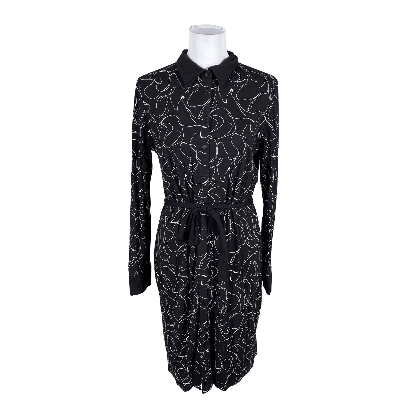 Unisex Esqualo - Trikotaažist kleit, suurus 40 - Must (2)