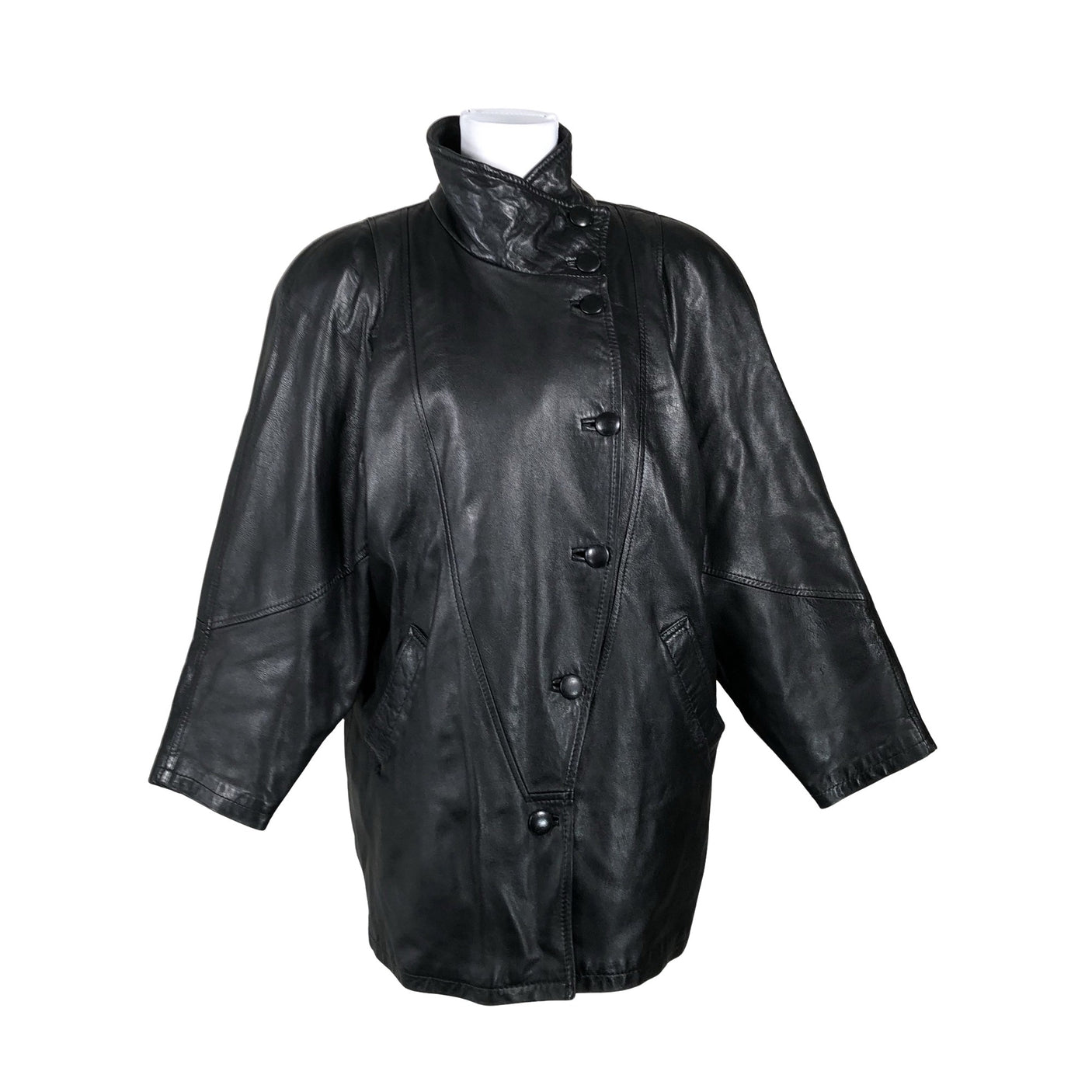 Unisex Mokka- ja Nahkapuku Kokkola - Nahktagi, suurus 38 - Must (1)