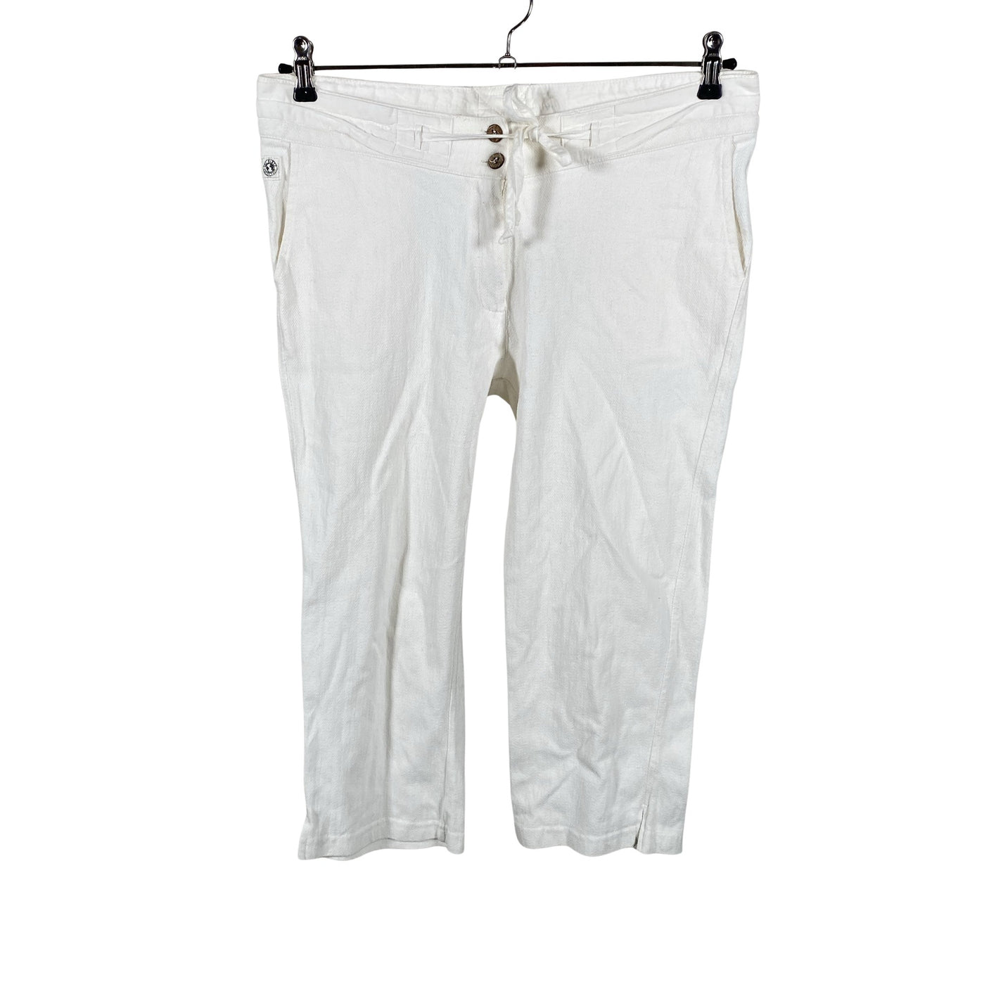 Unisex The Earth Collection - Mittevenivad poolpikad püksid, suurus 44 - Valge (1)