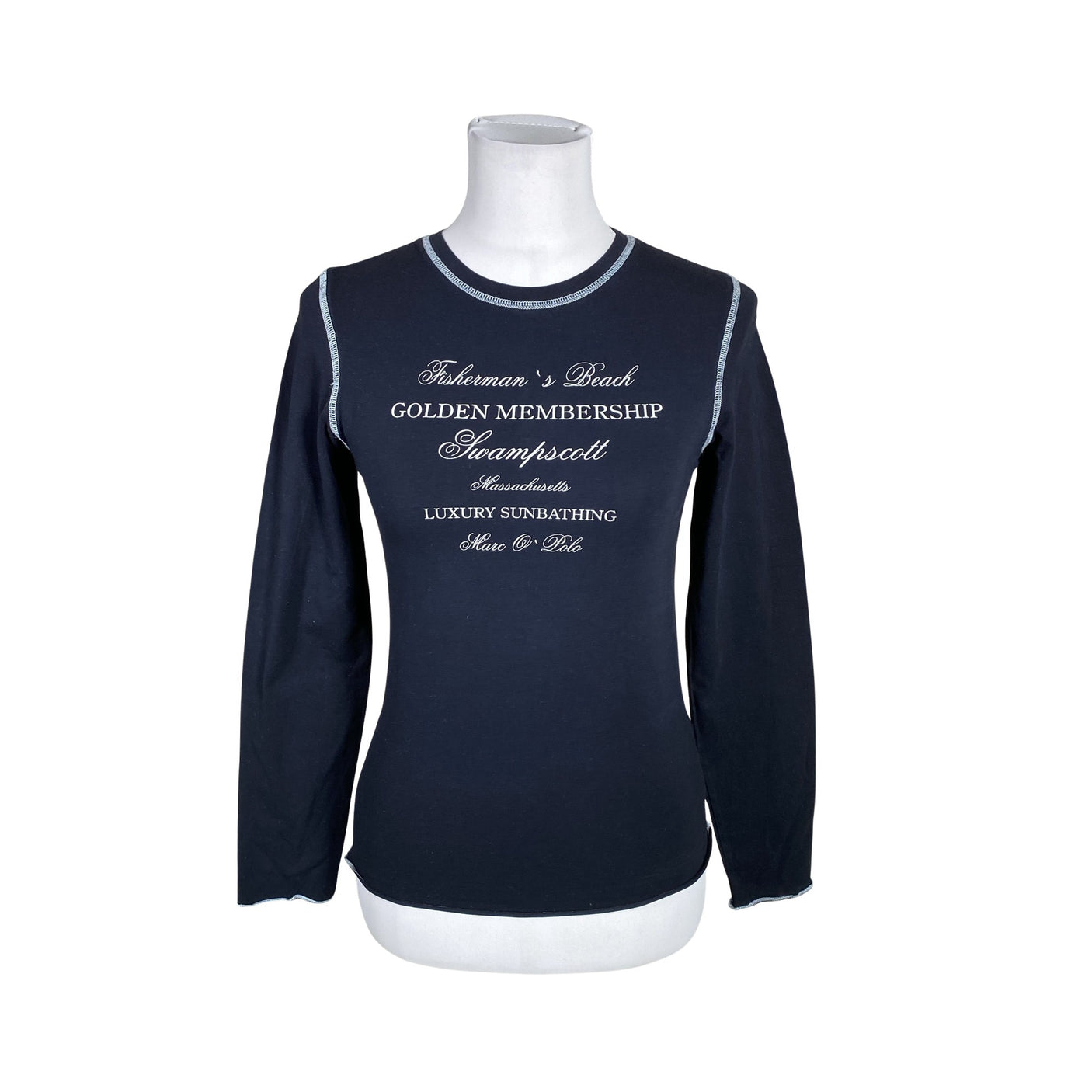 Unisex Marc O'Polo - Trikotaažist pluus, suurus 38 - Sinine (1)