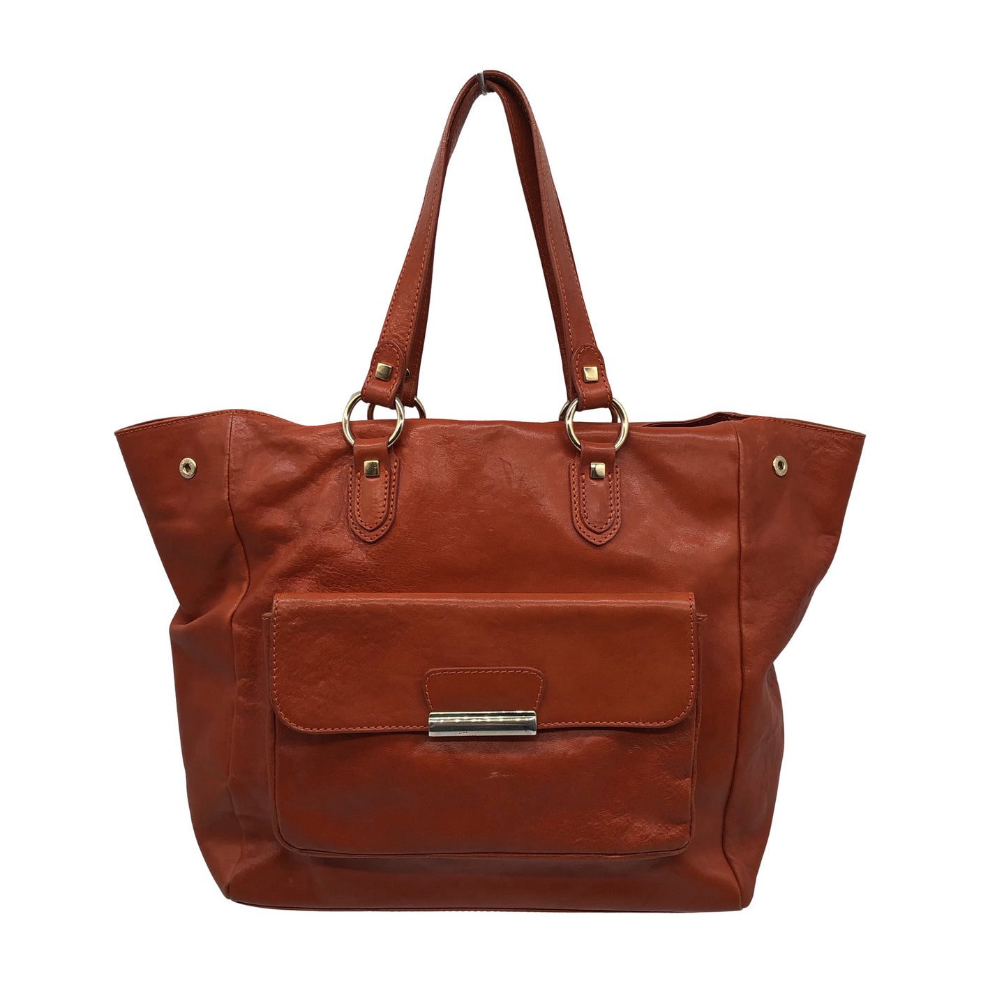 Unisex Massimo Dutti - Käekott, suurus Maxi - Oranž (1)
