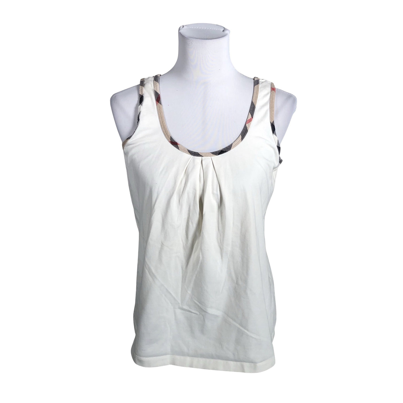 Unisex Burberry - Trikotaažist topp, suurus 40 - Valge (1)