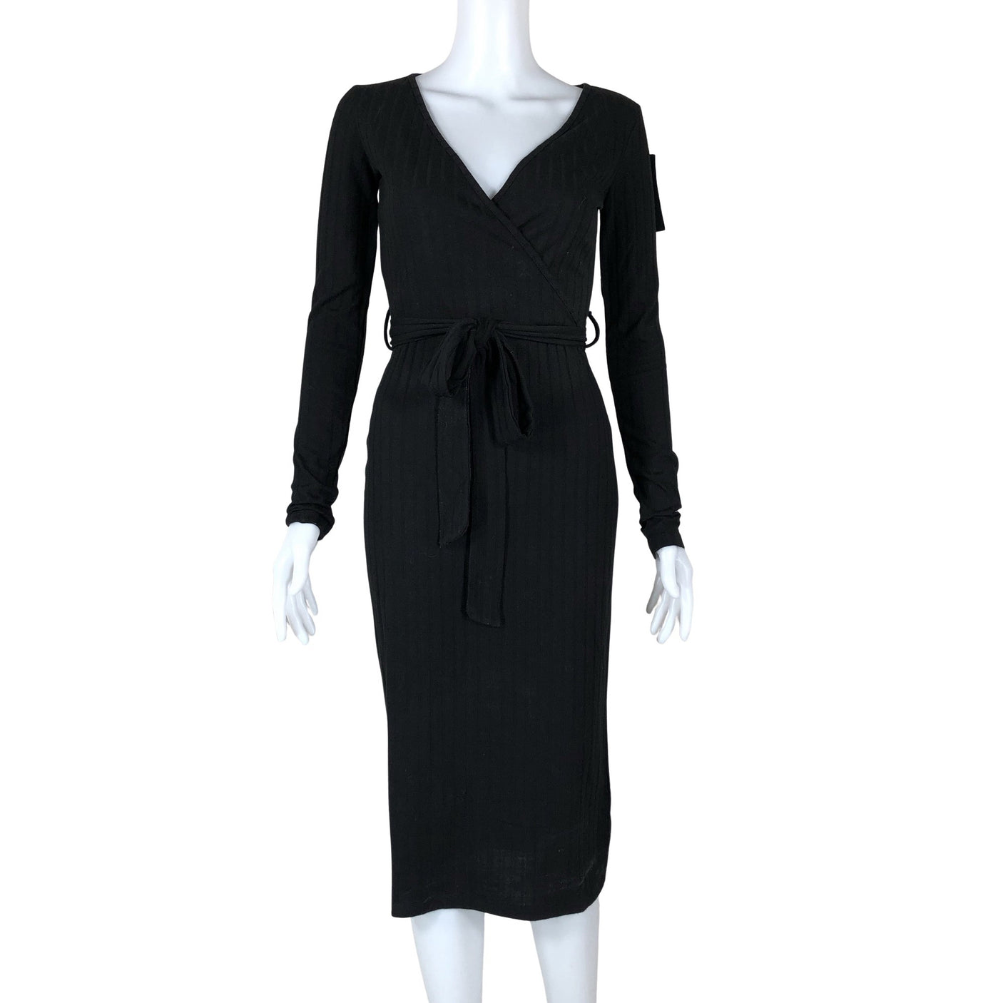 Unisex Na-KD - Trikotaažist kleit, suurus 34 - Must (1)