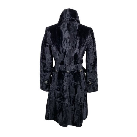 Unisex Karen Millen - Kunstkarusnahast mantel, suurus 34 - Must (2)