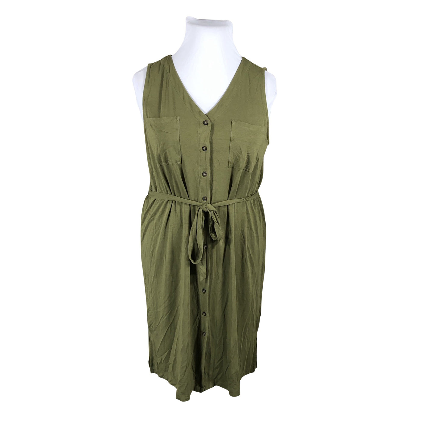 Unisex Tahari - Trikotaažist kleit, suurus 42 - Roheline (1)