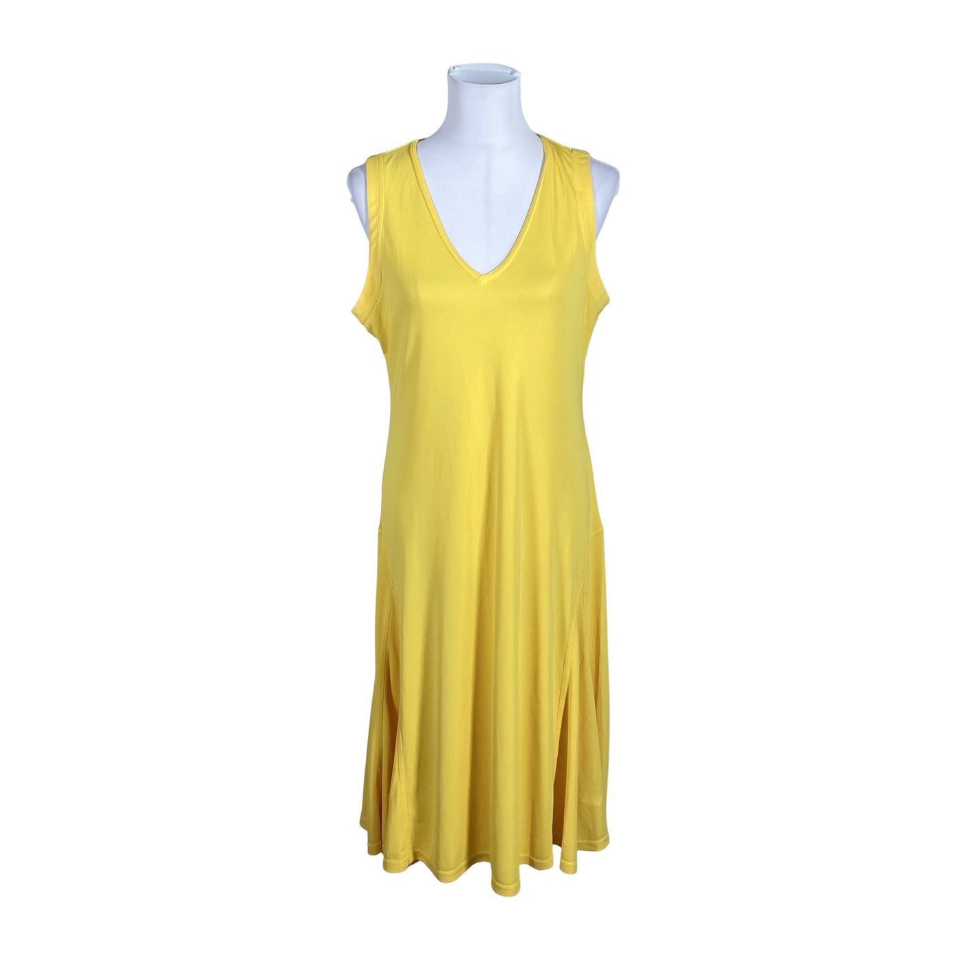 Unisex Lauren Ralph Lauren - Trikotaažist kleit, suurus 40 - Kollane (1)