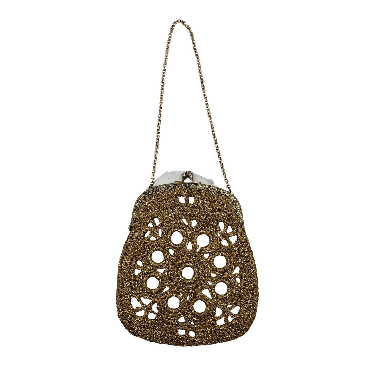 Unisex Handmade - Käekott, suurus Mini - Kuld (3)