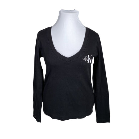 Unisex Calvin Klein Jeans - Trikotaažist pluus, suurus 44 - Must ()