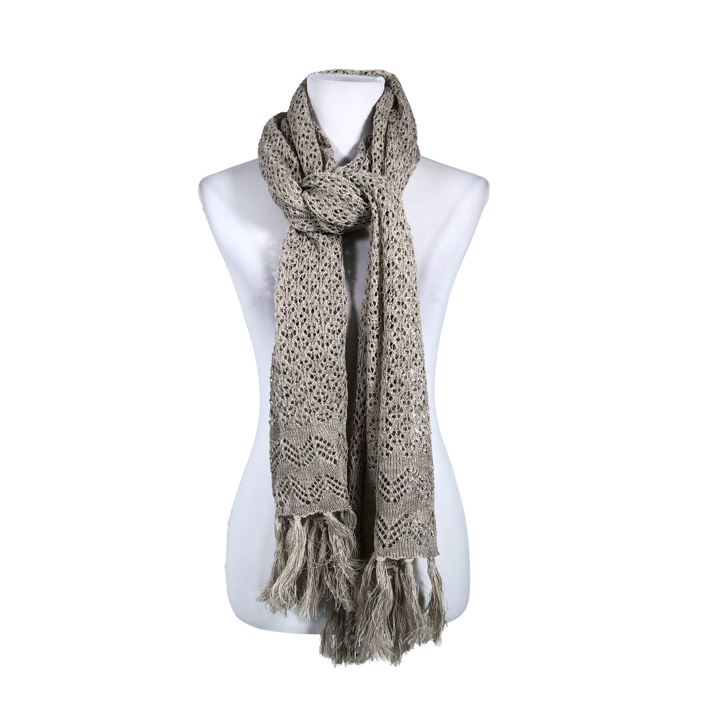 Unisex Handmade - Õhuke sall, suurus Maxi - Hall (1)