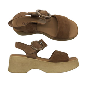 Unisex Gabor - Kiilkontsaga rihmikud, suurus 39 - Pruun (1)