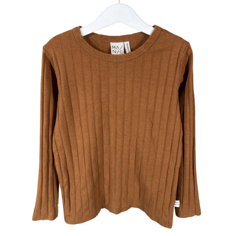 Unisex Mainio - Trikotaažist pluus, suurus 122 - 128 - Pruun ()
