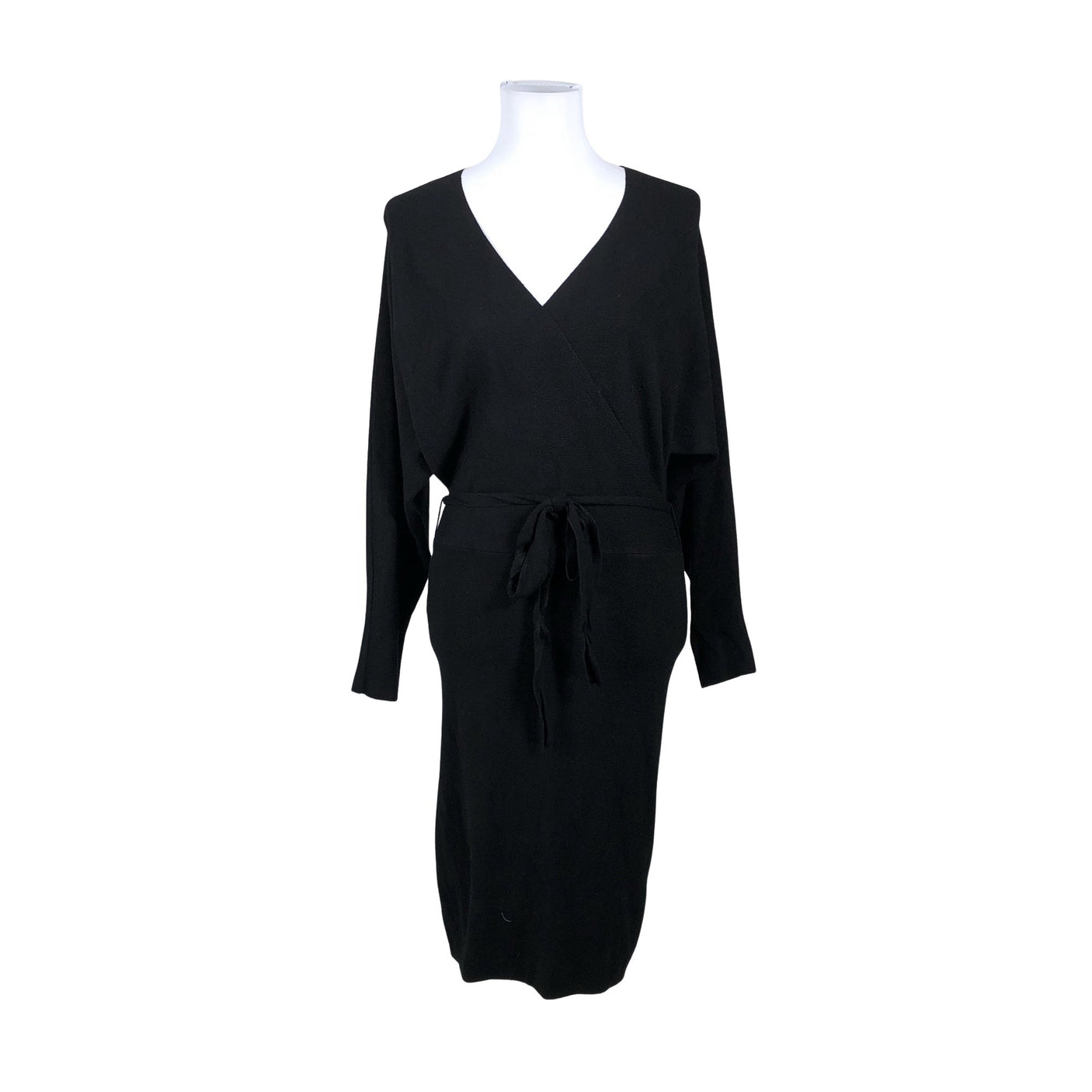 Unisex Chica London - Kootud kleit, suurus 40 - Must (1)