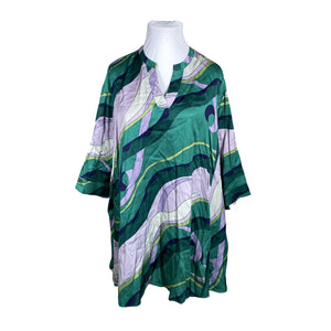 Unisex Ulla Popken - Mitteveniv tuunika, suurus 54 - Roheline (1)