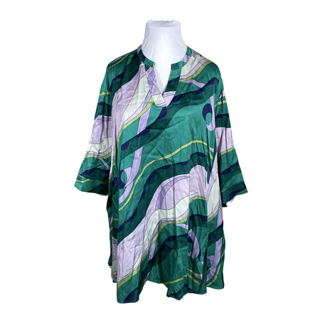 Unisex Ulla Popken - Mitteveniv tuunika, suurus 54 - Roheline ()