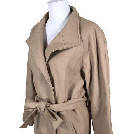Unisex Mia & Leela - Villane mantel, suurus 40 - Beige (2)