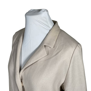 Unisex Cinzia Rocca - Villane mantel, suurus 46 - Beige (3)