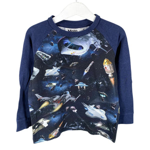 Unisex Molo Kids - Trikotaažist pluus, suurus 98 - 104 - Sinine (1)