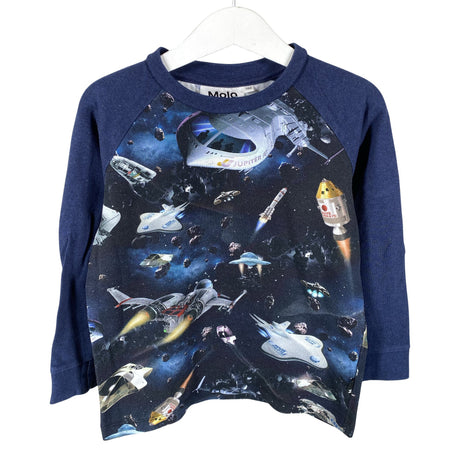 Unisex Molo Kids - Trikotaažist pluus, suurus 98 - 104 - Sinine ()